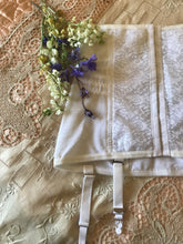 Load image into Gallery viewer, 1980's Vintage Rago Ivory Lace and Power Mesh Girdle with Garters
