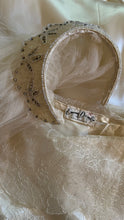 Load image into Gallery viewer, Incredible 1950’s Vintage Liquid Satin and Lace Bridal Dress by Emma Domb