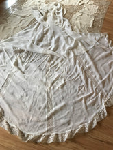 Load image into Gallery viewer, Breathtaking 1930’s Vintage Dove White Sheer Bridal Dress with Train