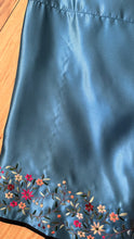 Load image into Gallery viewer, Deadstock Embroidered Blue Silk Chinese Robe