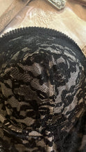 Load image into Gallery viewer, Gorgeous 1950’s Vintage Black Illusion Lace Bustier by Lady Marlene 34C