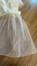 Load image into Gallery viewer, Perfect Cupcake 1970's Vintage Ivory Satin and White Lace Gown