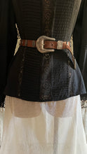 Load image into Gallery viewer, 1980's Vintage Coal Black Silk and Lace blouse by Royal Silk