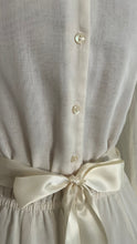 Load image into Gallery viewer, 1970’s vintage ivory voile and lace midi Gunne Sax dress