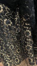 Load image into Gallery viewer, Outrageous 1970’s 1980’s Vintage Black and Gold Italian Dress