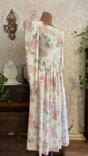 Load image into Gallery viewer, 1980’s vintage Ivory Rose Print Laura Ashley dress