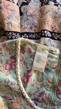 Load image into Gallery viewer, Amazing 1970’s Vintage Fruit and Bird Print Calico Dress