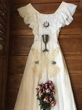 Load image into Gallery viewer, 1970’s vintage low back pinafore Gunne Sax maxi sundress