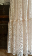 Load image into Gallery viewer, 1980’s Vintage Butter Cream Lace Off Shoulder Candi Jones Dress