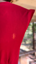 Load image into Gallery viewer, Gorgeous 1950’s Vintage Cherry Red Silk Chiffon Dress