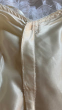 Load image into Gallery viewer, Perfect Cupcake 1970's Vintage Ivory Satin and White Lace Gown