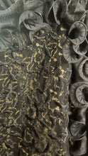 Load image into Gallery viewer, Outrageous 1970’s 1980’s Vintage Black and Gold Italian Dress