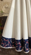 Load image into Gallery viewer, Restored 1970's vintage Perfect White Cotton and Calico Gunne Sax midi sundress
