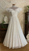 Load image into Gallery viewer, Darling 1970’s Vintage White Lace Dress by Candi Jones