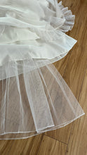Load image into Gallery viewer, Stunning 1980’s vintage White Swiss Dot Chiffon Gunne Sax gown