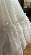 Load image into Gallery viewer, Stunning 1950’s 1960’s Vintage White Chiffon and Satin Bridal Dress