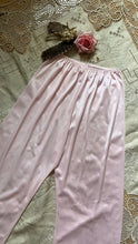 Load image into Gallery viewer, Pretty 1970’s vintage pale pink nylon pajama Pants Bottoms