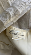 Load image into Gallery viewer, Darling 1970’s Vintage White Lace Dress by Candi Jones