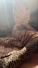 Load image into Gallery viewer, Handmade Vintage Houndstooth Plaid Print Maxi Dress