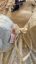 Load image into Gallery viewer, Deadstock 1950’s Vintage white Satin and Lace Bustier by Lady Marlene