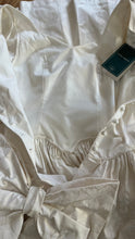 Load image into Gallery viewer, Fairytale 1980’s Vintage Old Stock White Floral Cotton Bridal Gown by Laura Ashley