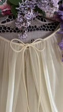 Load image into Gallery viewer, Authentic 1950’s sunshine yellow chiffon Vanity Fair peignoir nightgown and robe set