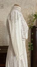 Load image into Gallery viewer, Antique 1900’s Edwardian White Eyelet Lace Dress