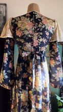 Load image into Gallery viewer, Rare 1970’s Vintage Blackberry and Morning Glory Calico dress by Young Edwardian