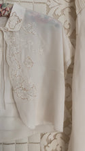 Load image into Gallery viewer, Incredible 1930’s Hand Stitched and Embroidered Silk Nightgown And Bed Jacket Trousseau Bridal Set