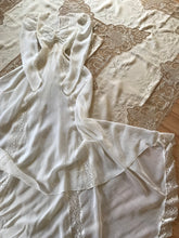Load image into Gallery viewer, Breathtaking 1930’s Vintage Dove White Sheer Bridal Dress with Train