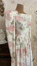 Load image into Gallery viewer, 1980’s vintage Ivory Rose Print Laura Ashley dress