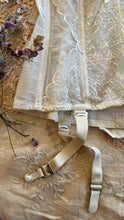 Load image into Gallery viewer, Deadstock 1950’s Vintage white Satin and Lace Bustier by Lady Marlene