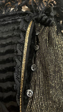 Load image into Gallery viewer, Outrageous 1970’s 1980’s Vintage Black and Gold Italian Dress