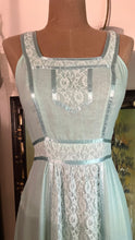 Load image into Gallery viewer, 1970’s Vintage Green Voile Sundress by Candi Jones