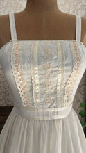Load image into Gallery viewer, 4 Matching Unworn Deadstock 1970’s Vintage Ivory Voile Gunne Sax Sundresses