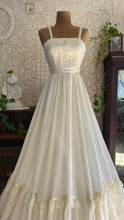 Load image into Gallery viewer, 4 Matching Unworn Deadstock 1970’s Vintage Ivory Voile Gunne Sax Sundresses