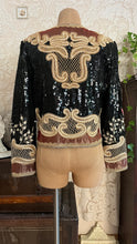 Load image into Gallery viewer, Outrageous Designer 1960’s Vintage Glass Beads Sequins Jacket by Judith Ann Creations