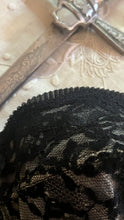 Load image into Gallery viewer, Gorgeous 1950’s Vintage Black Illusion Lace Bustier by Lady Marlene 34C