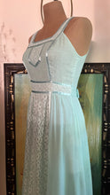 Load image into Gallery viewer, 1970’s Vintage Green Voile Sundress by Candi Jones