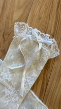 Load image into Gallery viewer, Perfect 1980’s Vintage White Satin and Tiered Lace Dream Dress