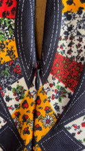 Load image into Gallery viewer, Amazing 1970’s Vintage Geometric Patchwork print Maxi Dress