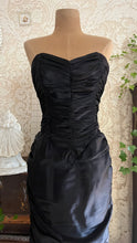 Load image into Gallery viewer, My Favorite 1980’s Vintage Black Satin Gunne Sax Mermaid Dress