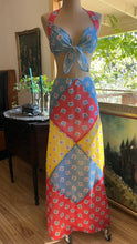 Load image into Gallery viewer, Incredible 1970’s Vintage Patchwork Stitched Cotton 3 Piece Set