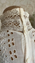 Load image into Gallery viewer, Antique 1900’s Edwardian White Eyelet Lace Dress