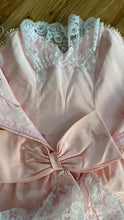 Load image into Gallery viewer, 1980’s Vintage Pink Lace and Taffeta Strapless Dream Dress