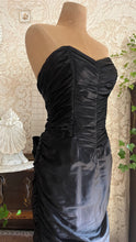 Load image into Gallery viewer, My Favorite 1980’s Vintage Black Satin Gunne Sax Mermaid Dress