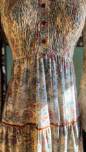Load image into Gallery viewer, 1970’s Vintage Rose and Garden Floral Print Dress by Jody T