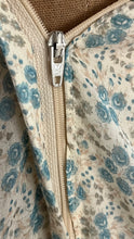 Load image into Gallery viewer, 1970’s Vintage Blue Rose Print Gunne Sax Dress