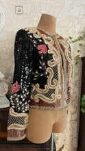 Load image into Gallery viewer, Outrageous Designer 1960’s Vintage Glass Beads Sequins Jacket by Judith Ann Creations