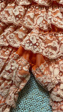 Load image into Gallery viewer, Darling 1970’s vintage orange ruffle long leg bloomer panties l